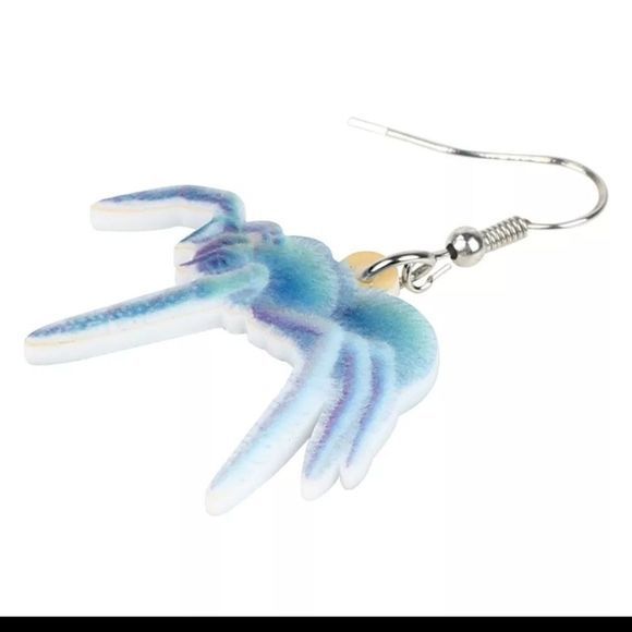 Spider Tarancula Halloween Acrylic Earrings‎ - Picture 2 of 7